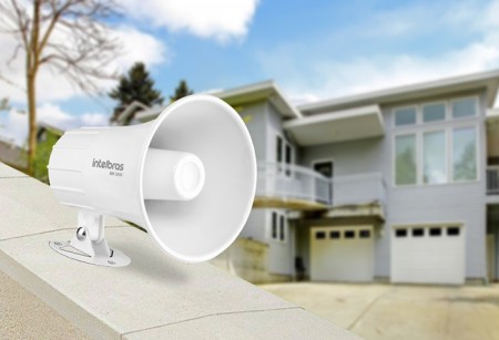 SIR 3000 Sirene com fio 9 a 15 VDC/120 dB Super indicada para equipamentos de segurança que necessitam emitir alerta sonoro, como eletrificadores e alarmes de intrusão